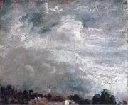 John Constable horizon of trees 27September 1821 oil painting